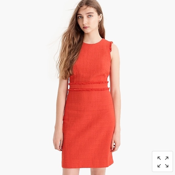 j crew sheath dress in tweed